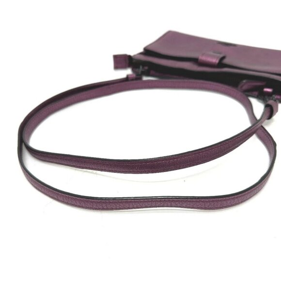 COACH 59958 Pop-up Wallet Messenger Bag Shoulder Bag Leather purple - Picture 7 of 13